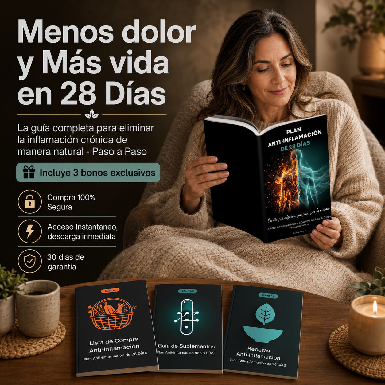 Plan Anti-Inflamación: El Protocolo Natural +3 Bonos!! 🎁